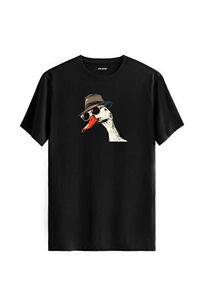 Colermi Hat and Sunglasses Swan Design T-Shirt