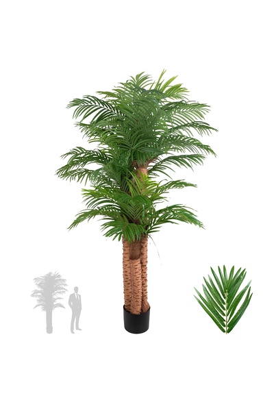 Roberto Rossi Palmier artificial H210cm Phoenix roebelenii cu 42 frunze