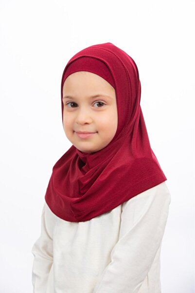 İSTDONATELLA Kız Çocuk İki Parça Hijab - Hazır Tesettür Eşarp – Pratik Geçmel...
