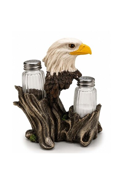 Generic Brand Polyester Eagle Figured Salt and Pepper Shaker Set