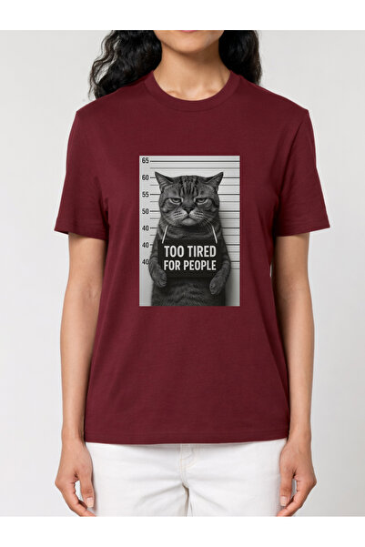 Cu Pisici Tricou din bumbac organic Premium-Too tired for people, Unisex
