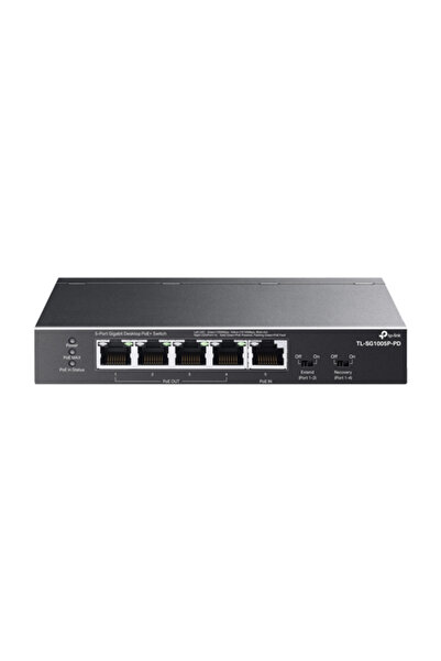 TP-LINK Switch 4 x RJ45 Gigabit PoE Out, 1 x RJ45 Gigabit PoE In, Unmanaged -...
