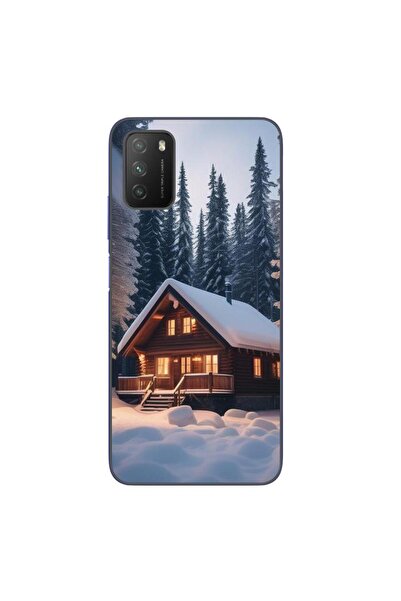 OEM Husa compatibila cu Xiaomi Poco M3 Silicon Gel Tpu Model Peisaj Iarna Cabana