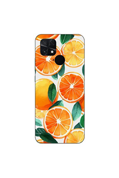 OEM Θήκη συμβατή με Xiaomi Poco C40 από σιλικόνη gel TPU, σχέδιο Πορτοκάλια