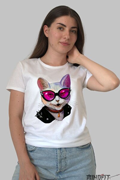 GILDAN Tricou Cu Pisica Rock And Roll