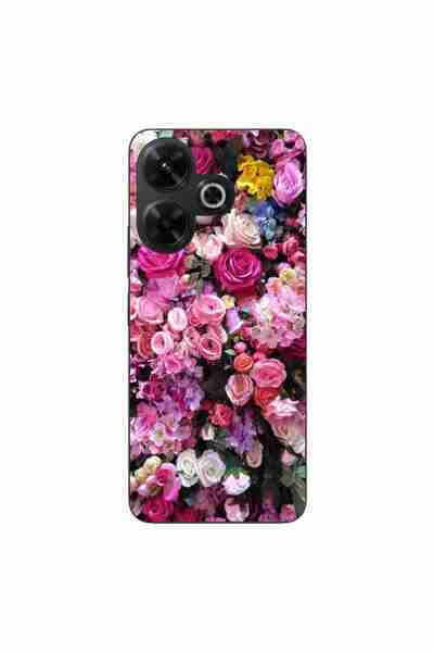 OEM Husa compatibila cu Xiaomi Redmi 13 4G Silicon Gel Tpu Model Trandafiri Roz