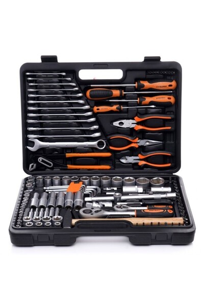 Kraft&dele Tool kit, KD309, socket wrenches, hex keys, wrenches, 122 pieces