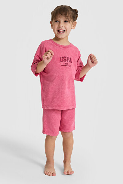 U.S. Polo Assn. Kız Çocuk Fuşya Alt Üst Takım 50326616-VR023