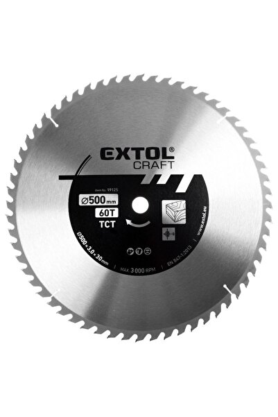 EXTOL CRAFT Saw blade, Extol, SK blades, 500x3mm, 8x30mm, 60T