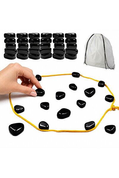 zola Magnetic strategy game, 30 magnetic stones, 1-4 players, string and stor...