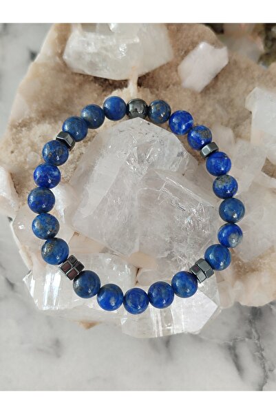 Doğaltaş Lapis Lazuli Doğal Taş Erkek Bileklik