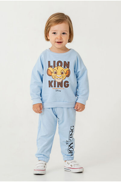 Chicsy Baby Baby Boy Printed Tracksuit Set Cotton Sweatshirt Top and Bottom Set
