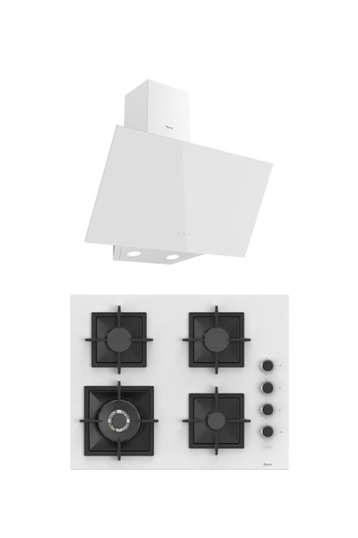 Ferre MEGA SERİSİ 2'Lİ ANKASTRE SET OCAK+DAVLUMBAZ (D078-SC406)