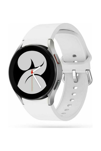 Homies Λουράκι Σιλικόνης Λευκό για Galaxy Watch4 5 6 7 FE 4 Classic 6 Classic...