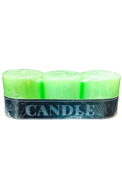 Generic 3 Pack Green Scented Aromatherapy Candles for Home Decor Gift Set