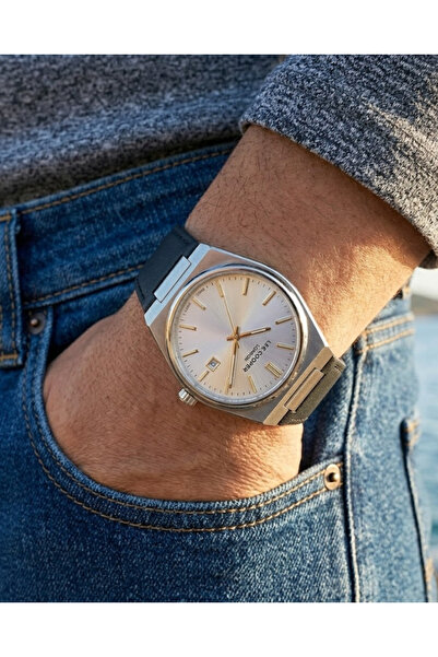 Lee Cooper Erkek Kol Saati - Gümüş Kadran Siyah Deri Kordon - 2 Yıl Garantili