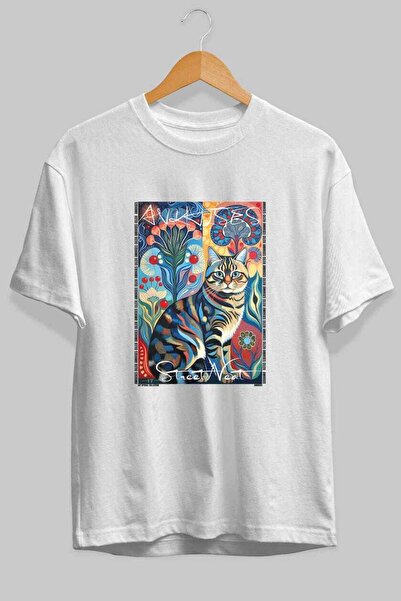 Ankhises Μπλουζάκι  "For the Love of Cats " με στάμπα γάτας στο μπροστινό μέρ...