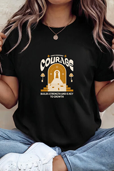 Sarah's Boutique Women's T-shirt – 100% cotton – Courage Key