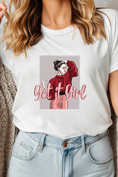 Sarah's Boutique Women's T-shirt – 100% cotton – Get Girl