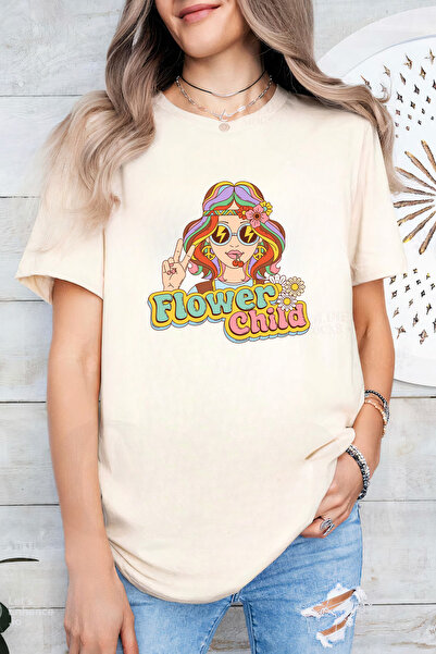 Sarah's Boutique Women's T-shirt – 100% cotton – Flower Child