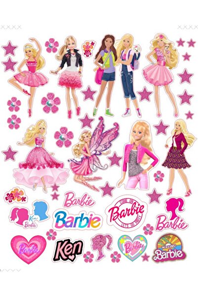 Buki'nin Atölyesi Autocolant Barbie Telefon Laptop Notebook Tabletă Caiet Sti...