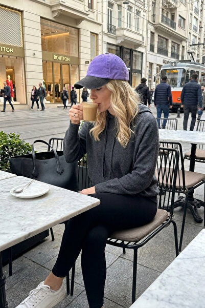 LAGRANZE قبعة نسائية من القطن مزدوجة اللون من مجموعة Streetwear