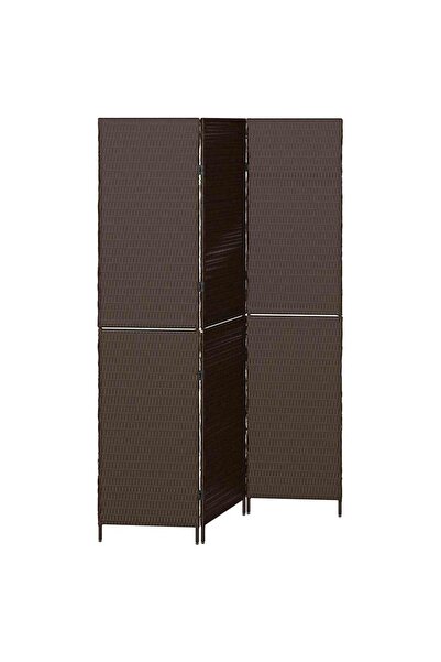 vidaxl Separator de cameră Manual Maro 146 x 180 cm poliratan