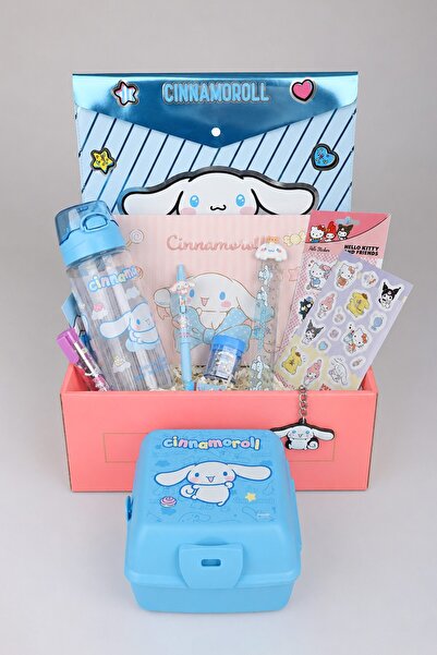 Cınnamoroll X Dekomus Licensed Special Boxed Stationery Set, Water Bottle, Lu...