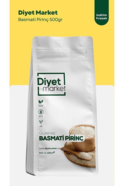 DİYET MARKET 500 Gr Glutensiz Basmati Pirinci / Uzun Taneli / Düşük Glisemik ...