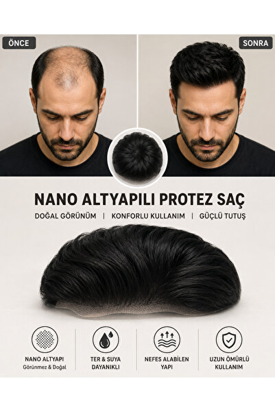Hairtime Koyu Kahverengi Protez Saç
