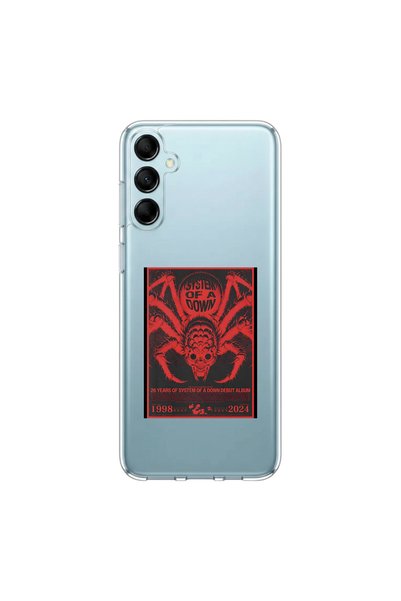 PPKin Samsung Galaxy M14 Compatible Metal 19 Design Transparent Case