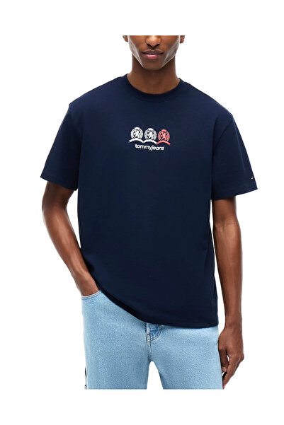 Tommy Hilfiger Ανδρικό T-shirt Navy Μπλε Tommy Jeans DM0DM23172-C1G