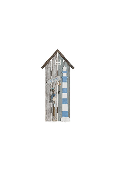 DecoDepot Decoratiune de perete décor marin cu far, MDF, 29x63 cm