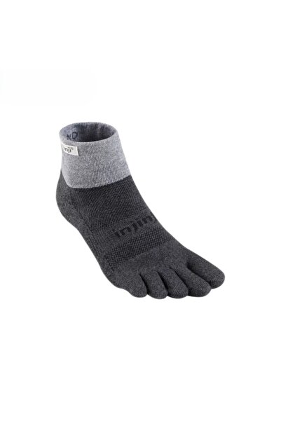 injinji TRAIL MIDWEIGHT MINI CREW COOLMAX - رمادي - M