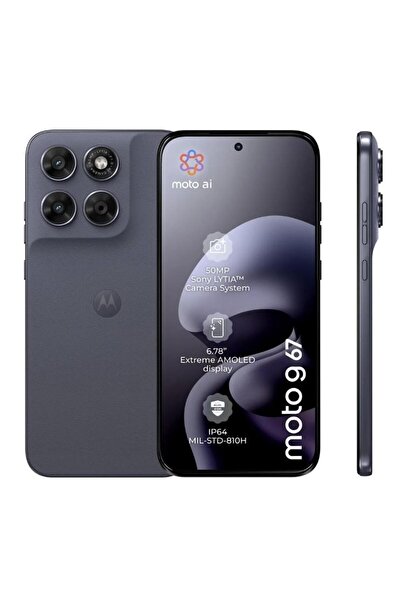 Motorola Мобилен телефон Moto G67, Dimensity 6300 осемядрен, AMOLED 6.78 инча...