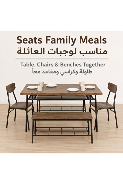 Zztcmp Kitchen Dining Table Set,Dining Table with 4 chairs,Suitable for home,...