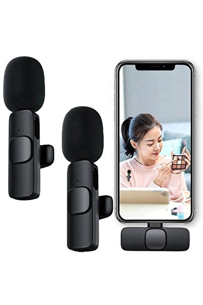ARMÜZ Lightning Input iPhone Compatible Dual Wireless Lavalier Microphone You...