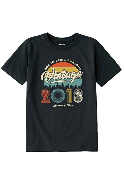 Colermi Vintage Kids' T-Shirt – 2018 Birth Year Design