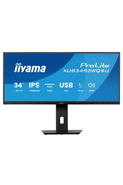IIYAMA XUB3493WQSU-B6 Monitor LED IPS de 34 de inci, UWQHD, HDMI, DisplayPort...