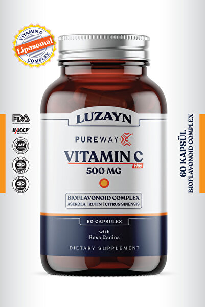 LUZAYN VİTAMİN C Vitamini - PUREWAY Özel Form ( 2 Kapsül 1000mg ) BİOFLAVONOİ...