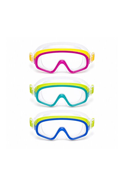 Flippy Ochelari de Inot Tip Masca, Flippy, Lentile Panoramice Transparente, C...