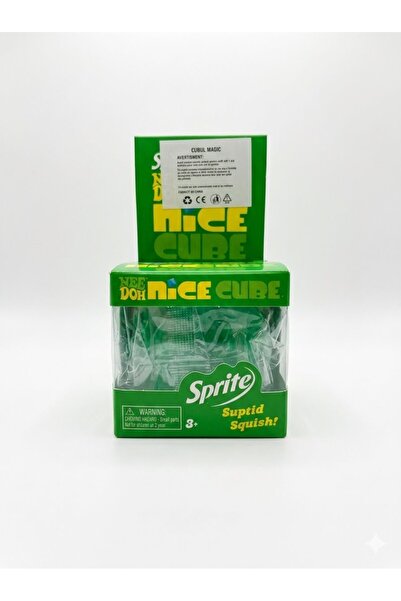 Needoh Jucarie antistres Nice Cube,editie Sprite,cub senzorial squishy,verde,...