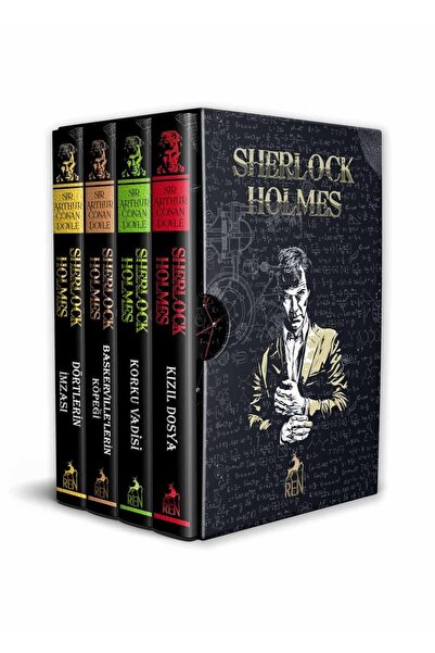 Ren Kitap Sherlock Holmes 4 Kitap Özel Baskı Ciltli Set