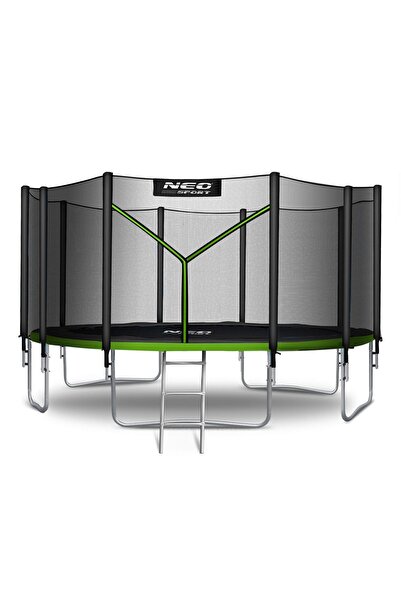 Neo-Sport Trambulină de grădină de 15ft/465cm cu plasă de siguranță pentru ex...