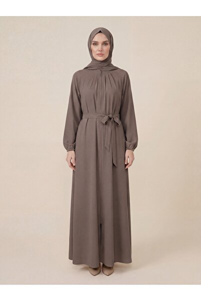 Beyza Giyim 9588 Yakası Pileli Ferace