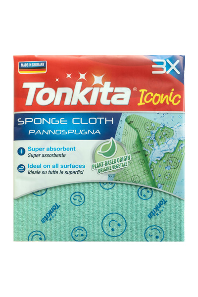 Tonkita مجموعة قماش الإسفنج الأيقوني المكونة من 3 قطع - قماش تنظيف فائق الامت...