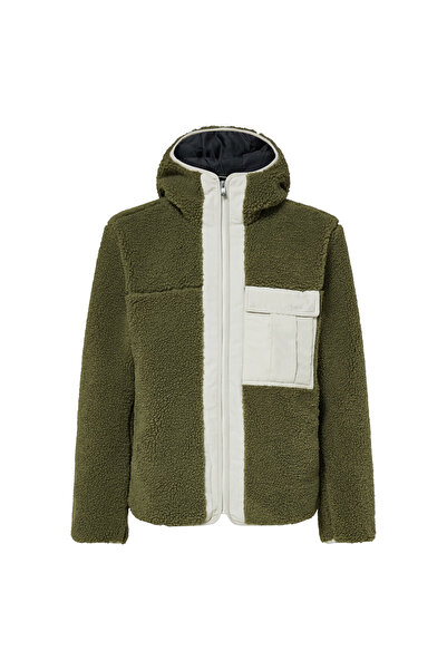 Oakley Fleece de schi pentru bărbați Snowdrift cu fermoar complet, Sherpa - V...