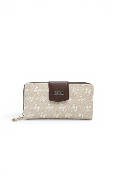 Silver Polo محفظة نسائية وحامل بطاقات من Stone - Brown Monogram SP928