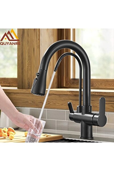 Filia Yapı Kitchen Sink Faucet Dual Flow Short Model Water Purification Outle...