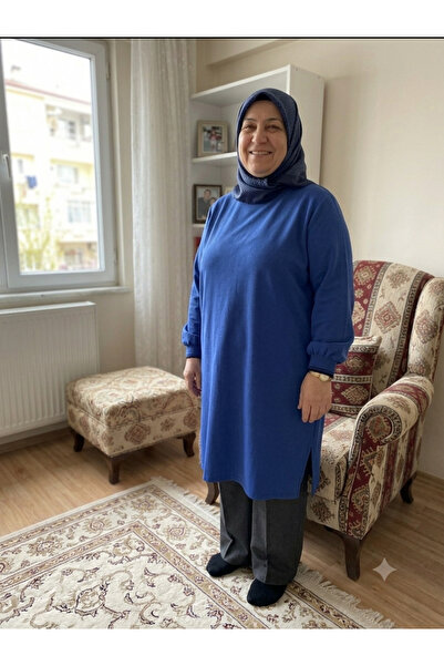 KADO Büyük Beden Ayrobin Kumaş Tunik